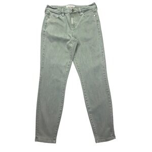 Liverpool for Nic Zoe Ankle Skinny Jeans Green‎ Denim Casual Everyday Size 6/28"
